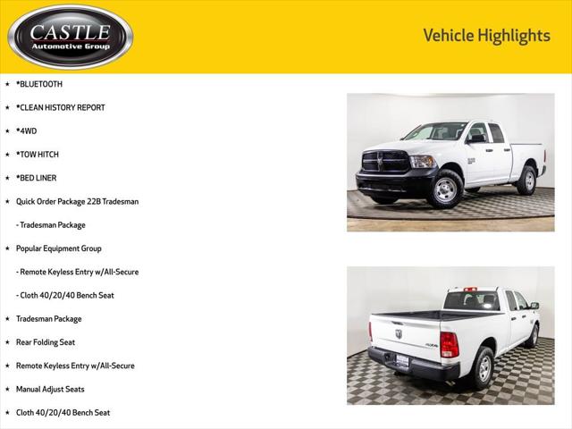 2019 RAM 1500 Classic Tradesman Quad Cab 4x4 64 Box