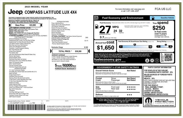 2023 Jeep Compass Latitude Lux FWD