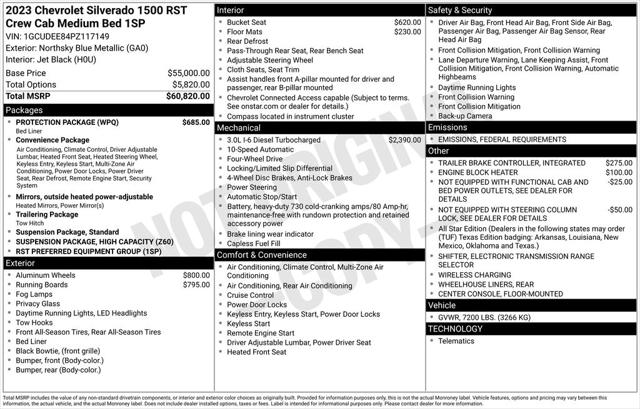 2023 Chevrolet Silverado 1500 4WD Crew Cab Standard Bed RST