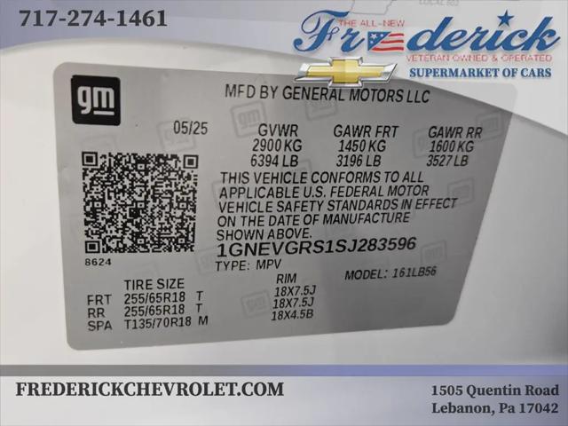 2025 Chevrolet Traverse AWD LT