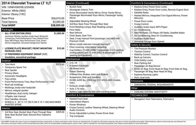 2014 Chevrolet Traverse 1LT