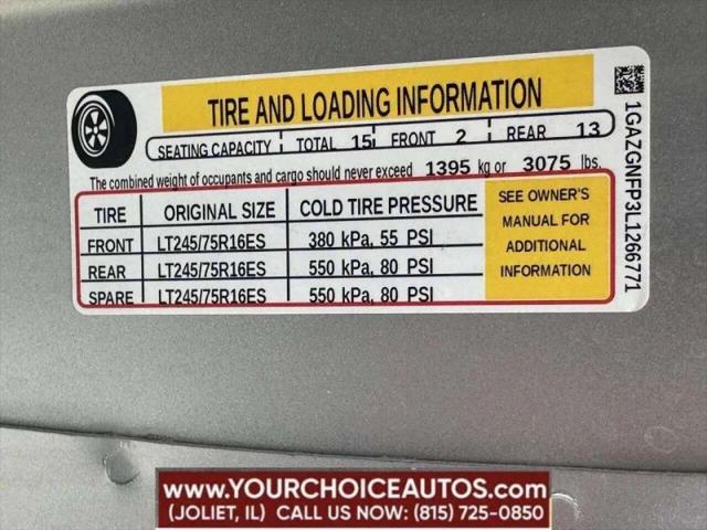 2020 Chevrolet Express Passenger RWD 3500 Extended Wheelbase LS