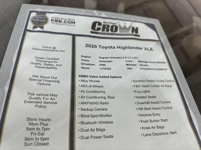 2020 Toyota Highlander XLE