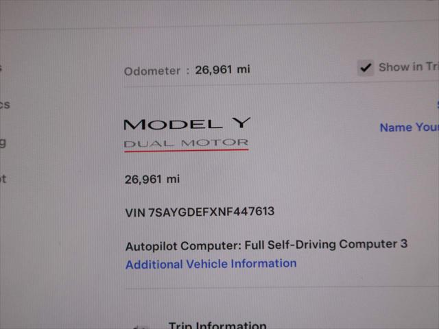 2022 Tesla Model Y Performance Dual Motor All-Wheel Drive