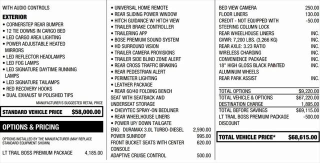2023 Chevrolet Silverado 1500 4WD Crew Cab Short Bed LT Trail Boss