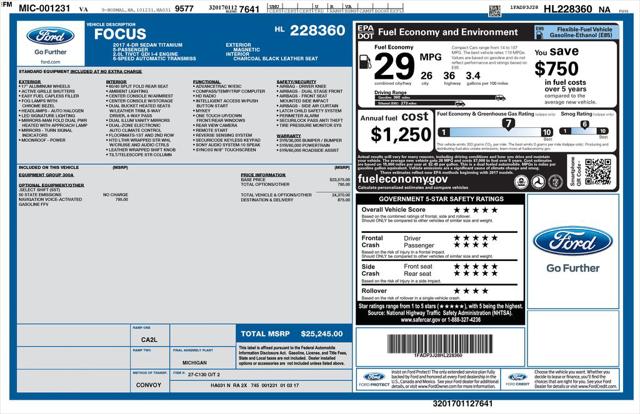 2017 Ford Focus Titanium