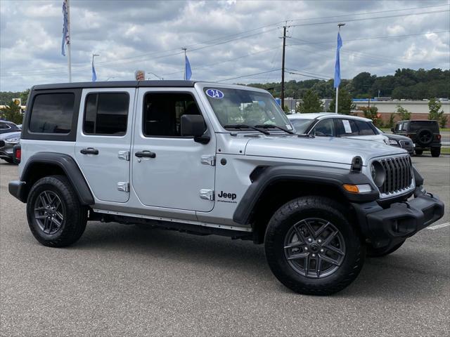 Used 2024 Jeep Wrangler 4-Door Sport S with VIN 1C4PJXDN0RW329415 for sale in Bessemer, AL