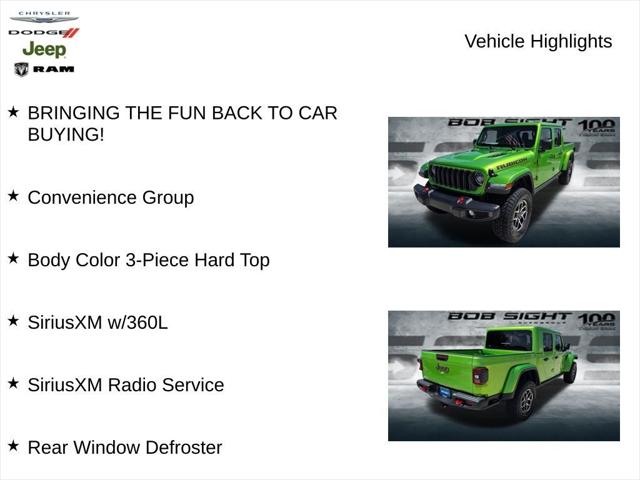 2025 Jeep Gladiator GLADIATOR RUBICON 4X4 2025 Jeep Gladiator GLADIATOR RUBICON 4X4