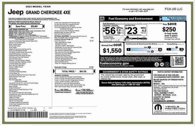2023 Jeep Grand Cherokee 4xe 4xe
