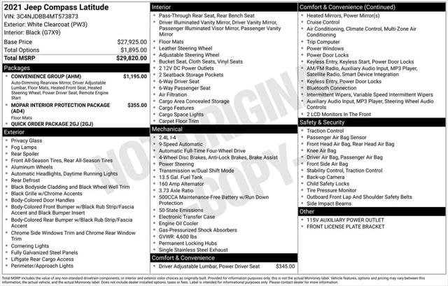 2021 Jeep Compass Latitude 4x4