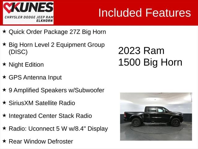 2023 RAM 1500 Big Horn Crew Cab 4x4 57 Box