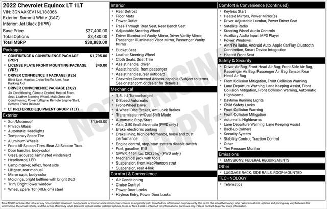 2022 Chevrolet Equinox FWD LT