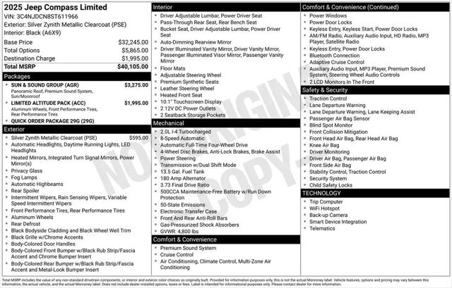 2025 Jeep Compass Limited 4x4