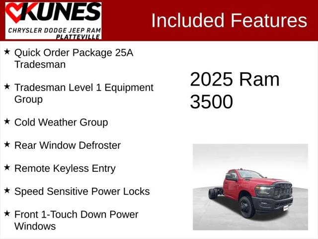 2025 RAM Ram 3500 Chassis Cab RAM 3500 TRADESMAN CHASSIS REGULAR CAB 4X4 84 CA 2025 RAM Ram 3500 Chassis Cab RAM 3500 TRADESMAN CHASSIS REGULAR CAB 4X4 84 CA