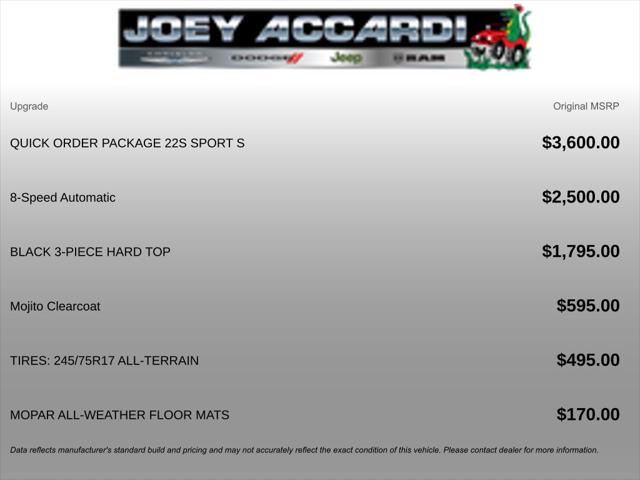 2025 Jeep Wrangler WRANGLER 2-DOOR SPORT S 2025 Jeep Wrangler WRANGLER 2-DOOR SPORT S