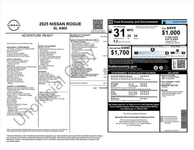 2025 Nissan Rogue SL Intelligent AWD