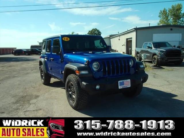 2018 Jeep Wrangler Unlimited Sport 4x4 for sale in Watertown, NY