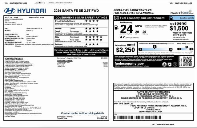 2024 Hyundai Santa Fe SE