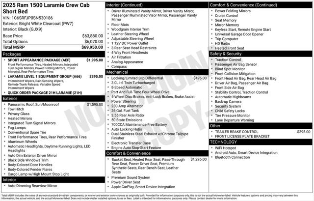 2025 RAM 1500 Laramie Crew Cab 4x4 57 Box