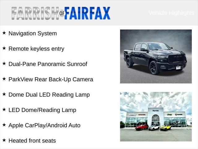 2026 RAM Ram 1500 RAM 1500 LARAMIE CREW CAB 4X4 57 BOX
