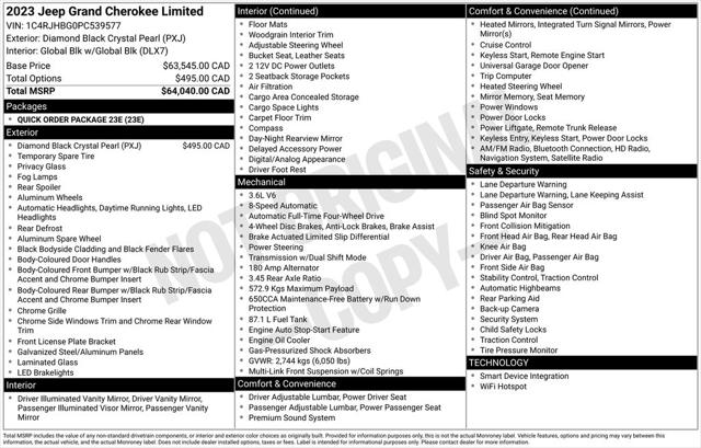 2023 Jeep Grand Cherokee Limited