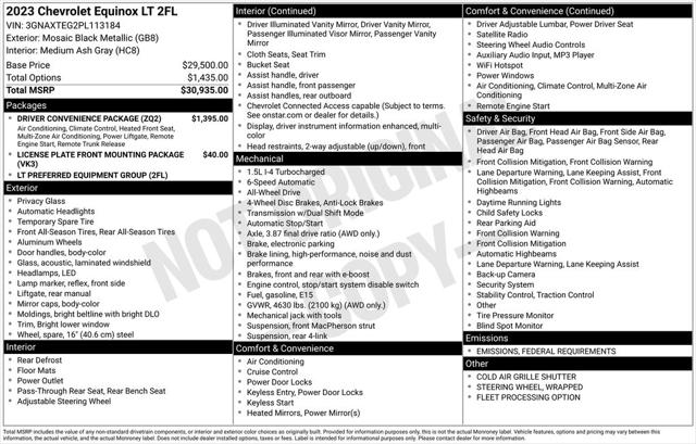 2023 Chevrolet Equinox AWD 2FL