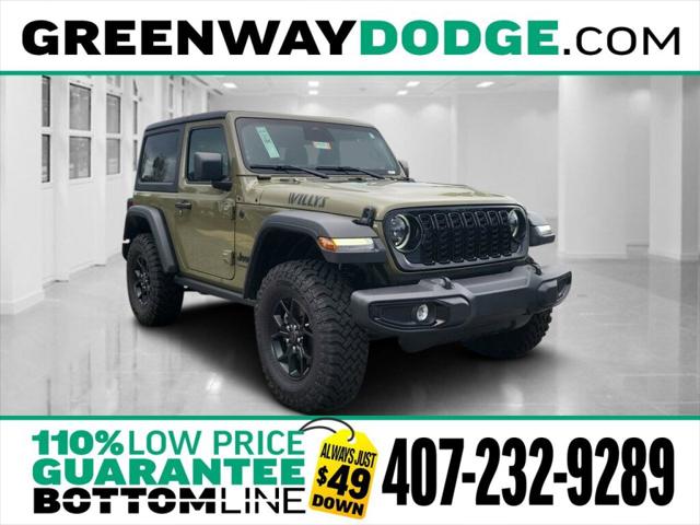 2025 Jeep Wrangler WRANGLER 2-DOOR WILLYS 2025 Jeep Wrangler WRANGLER 2-DOOR WILLYS