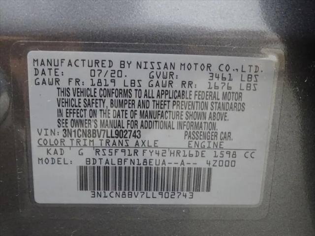 2020 Nissan Versa S 5-Speed Manual Transmission