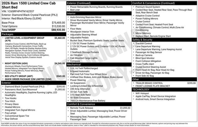 2026 RAM Ram 1500 RAM 1500 LIMITED CREW CAB 4X4 57 BOX