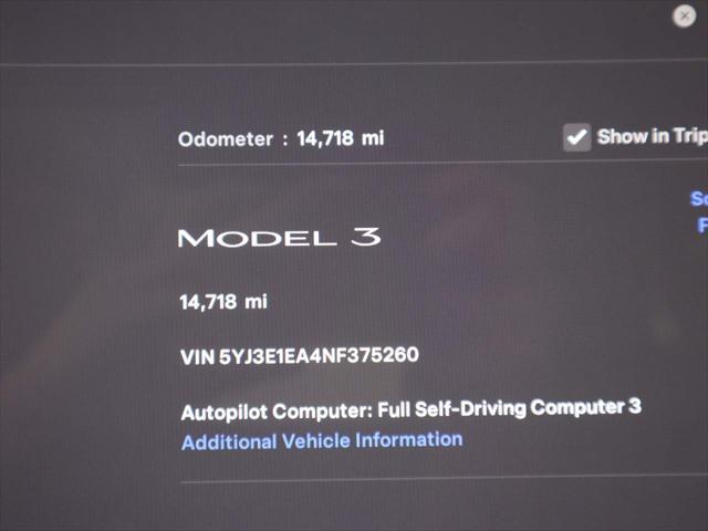 2022 Tesla Model 3 Rear-Wheel Drive