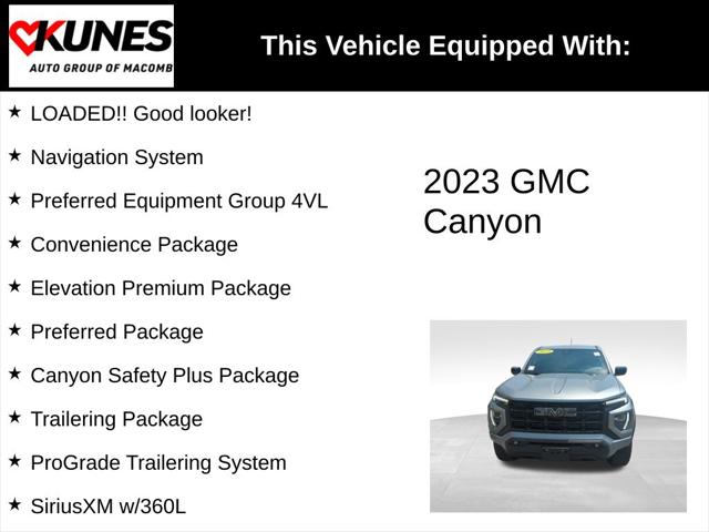 2023 GMC Canyon 4WD Crew Cab Short Box Elevation