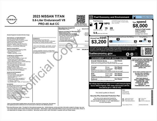 2023 Nissan TITAN Crew Cab PRO-4X 4x4