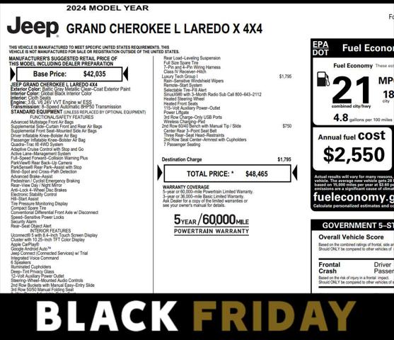 2024 Jeep Grand Cherokee L Laredo X 4x4 2024 Jeep Grand Cherokee L Laredo X 4x4