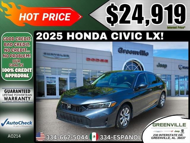 2025 Honda Civic LX Sedan
