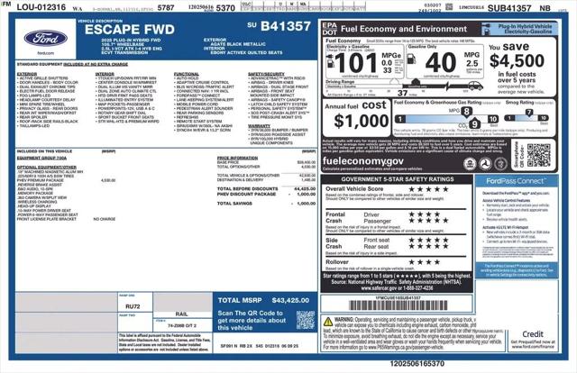 2025 Ford Escape PHEV
