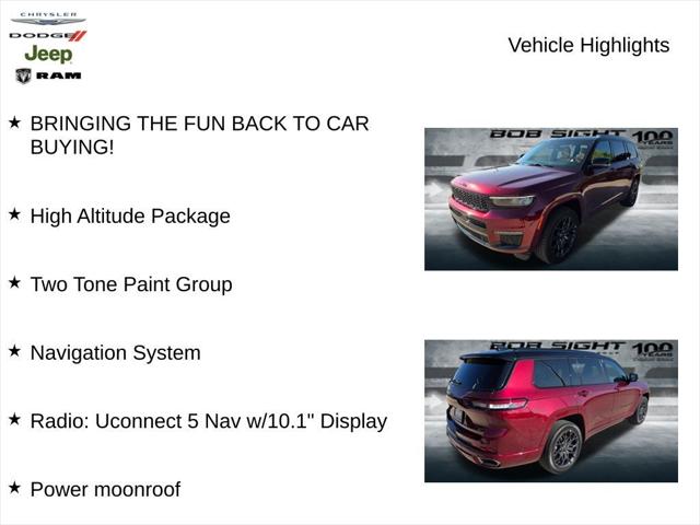 2025 Jeep Grand Cherokee GRAND CHEROKEE L SUMMIT 4X4 2025 Jeep Grand Cherokee GRAND CHEROKEE L SUMMIT 4X4