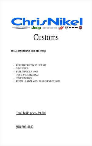 2026 RAM Ram 1500 RAM 1500 BIG HORN CREW CAB 4X4 57 BOX