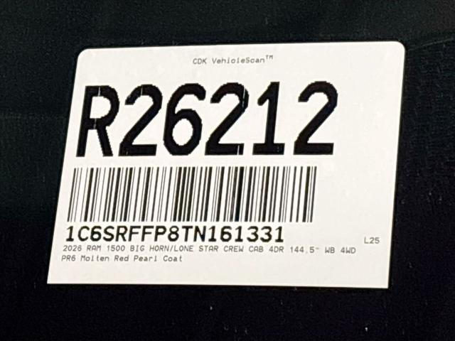 2026 Ram 1500 Big Horn Crew Cab 4x4 5'7" Box