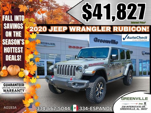 2020 Jeep Wrangler Unlimited Rubicon 4X4 2020 Jeep Wrangler Unlimited Rubicon 4X4