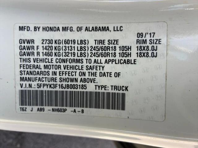 2018 Honda Ridgeline Sport