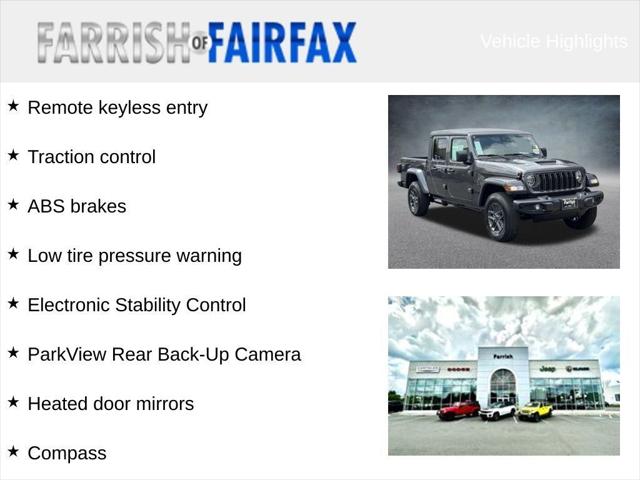 2025 Jeep Gladiator GLADIATOR SPORT S 4X4 2025 Jeep Gladiator GLADIATOR SPORT S 4X4