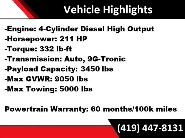 2025 Mercedes-Benz Sprinter 2500 High Roof 4-Cyl Diesel HO