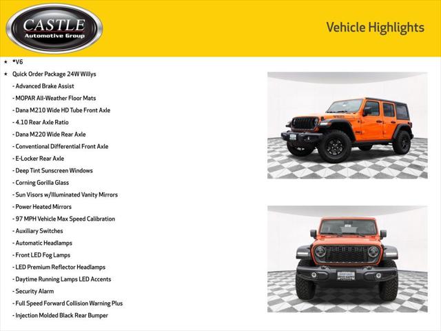 2025 Jeep Wrangler WRANGLER 4-DOOR WILLYS