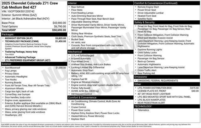 2025 Chevrolet Colorado 4WD Z71