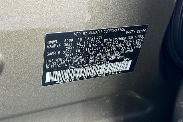 2025 Subaru Ascent Onyx Edition Limited 7-Passenger