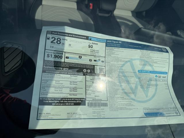 2025 Volkswagen Tiguan 2.0T SE