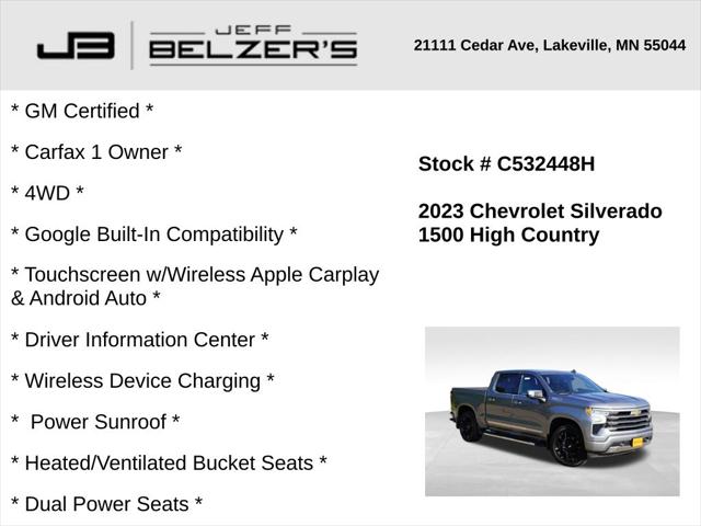 2023 Chevrolet Silverado 1500 4WD Crew Cab Short Bed High Country 2023 Chevrolet Silverado 1500 4WD Crew Cab Short Bed High Country