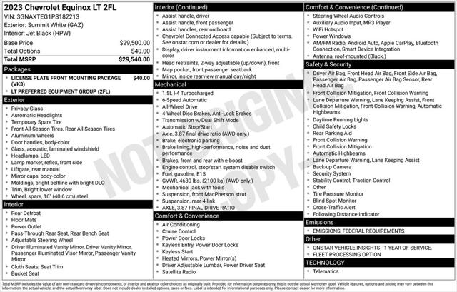 2023 Chevrolet Equinox AWD 2FL