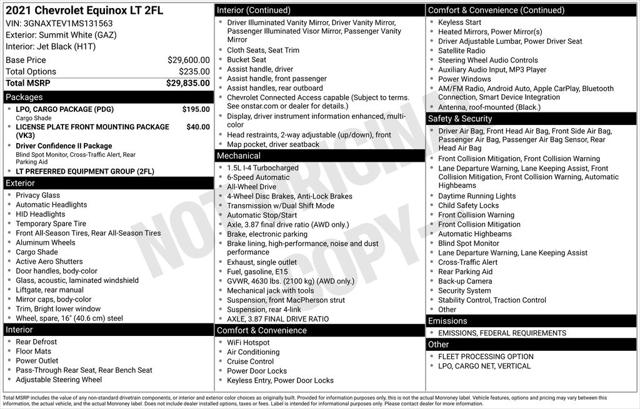 2021 Chevrolet Equinox AWD 2FL