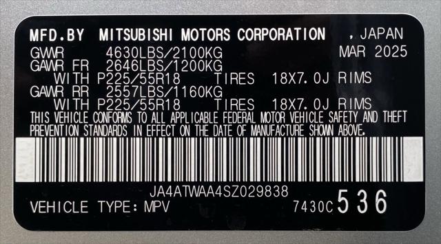 New 2025 Mitsubishi Eclipse Cross For Sale in Pikeville, KY
